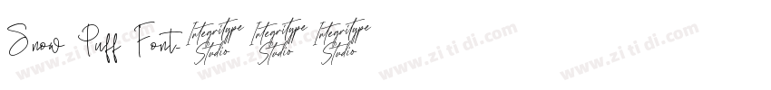 Snow Puff Font字体转换